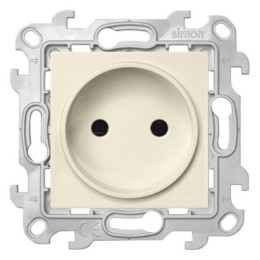 2450441-031 Розетка 2К с защ штор, сл кость Simon 24
