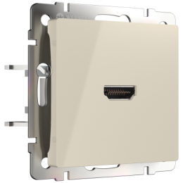 WL03-60-11 Розетка HDMI (слоновая кость) Antik Werkel a036555