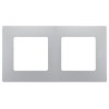 672552 Рамка Etika Алюминий 2-постовая Legrand