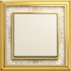 1754-0-4570 Рамка Dynasty Латунь полированная, белая роспись 1-постовая ABB