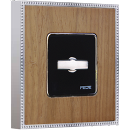 FD01451OCB Рамка Belle Epoque Wood Хром 1-постовая Fede