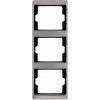 13340004 Рамка Arsys Нержавеющая сталь 3-постовая вертикальная Berker