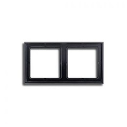 LS982SW Рамка LS 990 Черный 2-постовая Jung