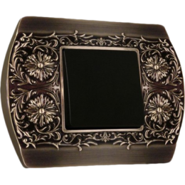 FD01421AS Рамка Sanremo Антикварное серебро 1-постовая Fede