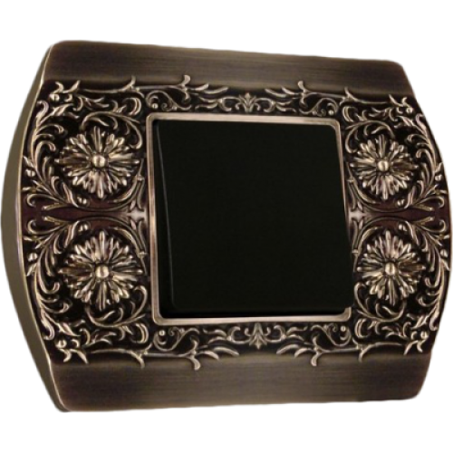 FD01421AS Рамка Sanremo Антикварное серебро 1-постовая Fede