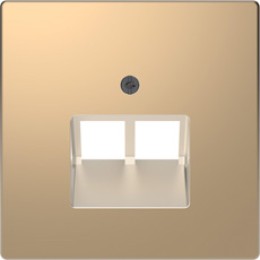 MTN4522-6051 D-life центральная накладка для розетки 2-ной RJ45, шампань Merten