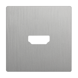 WL09-HDMI-CP Накладка для розетки HDMI (серебряный рифленый) Antik Werkel a041304