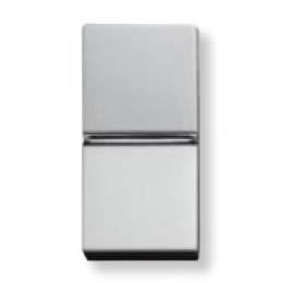 N2101 PL Механизм 1-клавишного 1-полюсного выключателя с клавишей, 1-модульный, серия Zenit, цвет серебристый, ABB