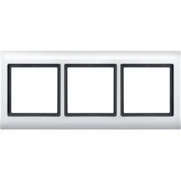 MTN400319 Рамка Aquadesign Полярный белый 3-постовая Merten