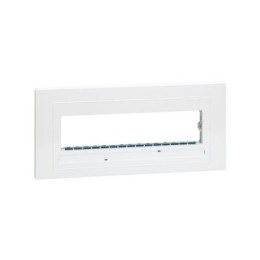 27721-35 Накладка с суппортом однорядная на 4 широких или 8 узких модулей, Simon 27C, белый