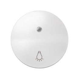 88016-30 Клавиша для выключателя одноклавишного с подсветкой, с пиктограммой "лампа", Simon 88, белый