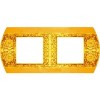FD01422OB Рамка Sanremo bright gold 2-постовая гор/верт. Fede