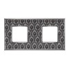 FD01322DNCB Рамка Vintage Tapestry Decornoir / Хром 2-постовая Fede