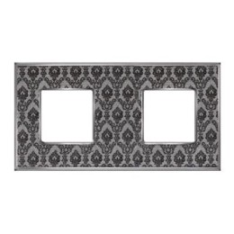 FD01322DNCB Рамка Vintage Tapestry Decornoir / Хром 2-постовая Fede