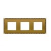 FD01213PB Рамка Toledo Bright Patina 3-постовая Fede