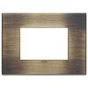 22653.87 Рамка Eikon EXE Античная бронза сатиновая 3-модульная Vimar