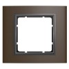 10113001 Рамка B.3 Коричневый / Антрацит 1-постовая Berker