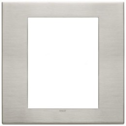 22668.11 Рамка Eikon EXE Никель матовый 8-модульная Vimar