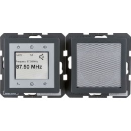 28806086 RADIO TOUCH, Q.1/Q.3, цвет: антрацитовый Berker