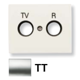 8450 TT Накладка для TV-R розетки, серия OLAS, цвет титан, ABB