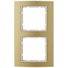 10123046 Рамка B.3 Золото / Полярная белизна 2-постовая вертикальная Berker