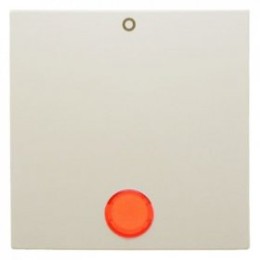 16248982 Клавиша с красной линзой и надписью "0" цвет: белый, с блеском S.1 Berker