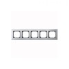 MTN403560 Рамка M-Elegance Платина / Серебро 5-постовая Merten