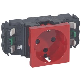 077421 Mosaic Розетка DLP немецкий стандарт 2к+З Legrand