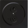 040247 Розетка для стереофонического громкоговорителя Черный Gira S-color