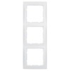 10139909 Рамка S.1 Полярная белизна матовый 3-постовая вертикальная Berker