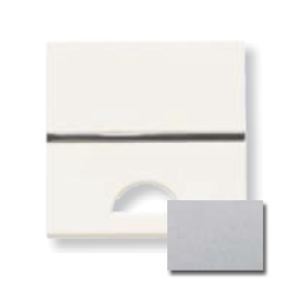 N2201.9 PL Клавиша 1-клавишного 2-модульного выключателя/переключателя/кнопки с окном для шильдика с символом, серия Zenit, цвет серебристый, ABB