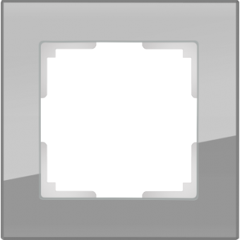 WL01-Frame-01 Рамка на 1 пост (серый,стекло) Favorit Werkel a030774