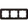MTN4030-4715 Рамка Antik Коричневый 3-постовая Merten