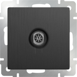 WL04-TV ТВ-розетка оконечная (графит рифленый) Antik Werkel a046624