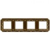 FD01354PBCL Рамка Siena Bright Patina 4-постовая Fede