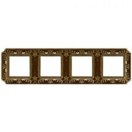 FD01354PBCL Рамка Siena Bright Patina 4-постовая Fede