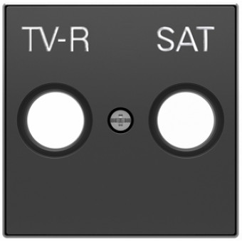 8550.1 NS Накладка для TV-R/ SAT розетки Чёрный бархат , ABB