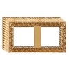FD01522OB Рамка для накладного монтажа San Sebastian BRIGHT GOLD 2-постовая Fede