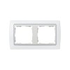82620-30 Рамка декоративная, 2 поста, Simon 82, белый-белый