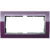 1002756 Рамка без перегородки Event Clear Фиолетовый / Алюминий 2-постовая Gira