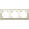 0213771 Рамка Event Clear Песочный / Кремовый 3-постовая Gira