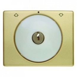 10790402 Центральная панель с замком к жалюзийному замочному выключателю цвет: золотой/полярная белизна Arsys Berker