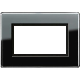 100105 Рамка Esprit Черное стекло 1,5-постовая Gira