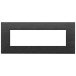 22657.13 Рамка Eikon EXE Черный сатиновый 7-модульная Vimar