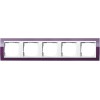 0215753 Рамка Event Clear Фиолетовый / Белый 5-постовая Gira