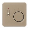 CDTR231PLGB CD 500/CD plus Бронза Накладка термостата комнатного с выкл.(мех TR231U,TR241U)  Jung