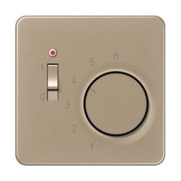 CDTR231PLGB CD 500/CD plus Бронза Накладка термостата комнатного с выкл.(мех TR231U,TR241U)  Jung