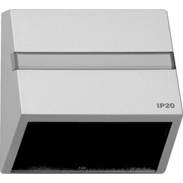 068265 Накладка для приборов с квадратной центральной панелью и наклонным выходом Алюминий Gira TX44