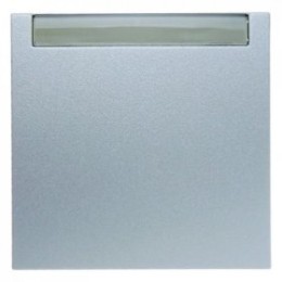 16261404 Клавиша с полем для надписей цвет: алюминий, матовый B.1/B.7 Glas Berker