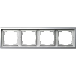 0214115 Рамка F100 Хром 4-постовая Gira